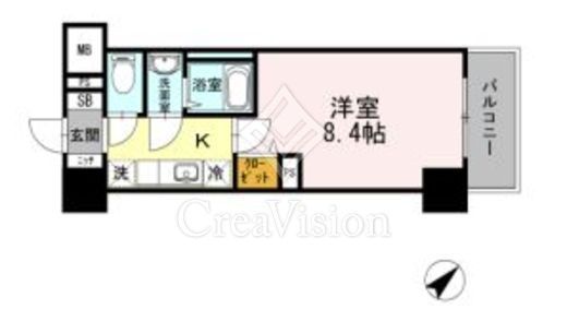 JP noie 早稲田 (ジェーピーノイエ早稲田)　103号室　間取り