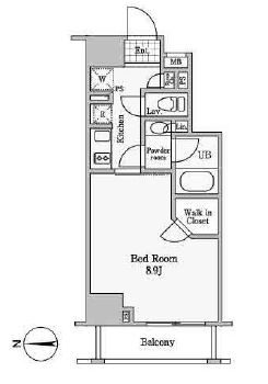 レジディア御茶ノ水3　302号室　間取り