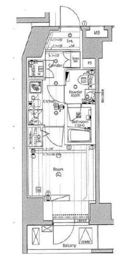 プレミアムキューブジー渋谷神南　203号室　間取り