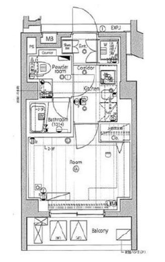 プレミアムキューブジー渋谷神南　204号室　間取り