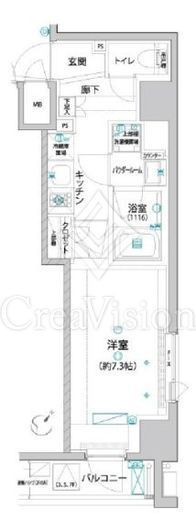 アヴァンテ勝どき　402号室　間取り