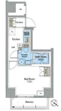 ログ新川　501号室　間取り