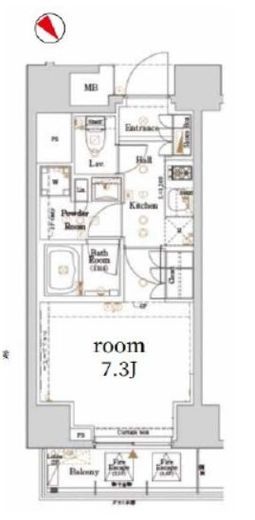 ログ新川　503号室　間取り