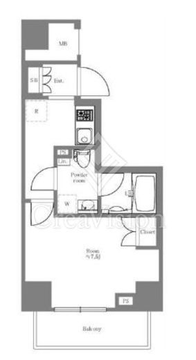 ログ新川　601号室　間取り