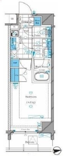 ドムス・スタイル神楽坂　802号室　間取り