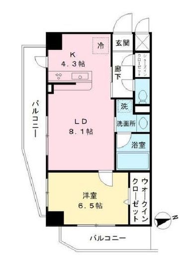 MODIER YOYOGI (モディア代々木)　404号室　間取り