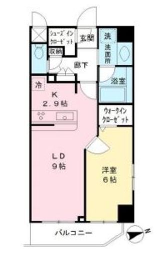 MODIER YOYOGI (モディア代々木)　601号室　間取り