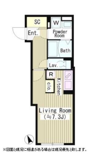 ルオーレ恵比寿　103号室　間取り