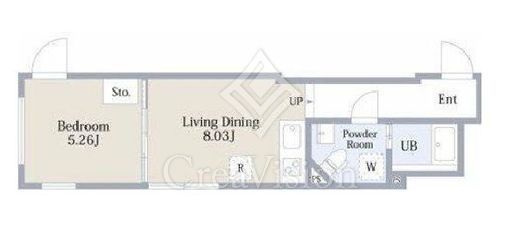 エクサム西新宿　403号室　間取り