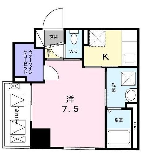 アスラヴィスタ日本橋　1003号室　間取り