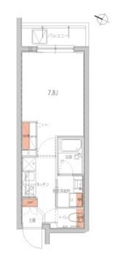 ハーモニーレジデンス品川高輪　404号室　間取り