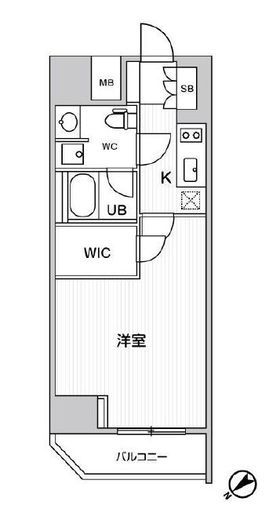 ALTERNA恵比寿 (オルタナ恵比寿)　1001号室　間取り