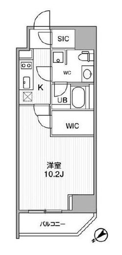 ALTERNA恵比寿 (オルタナ恵比寿)　803号室　間取り