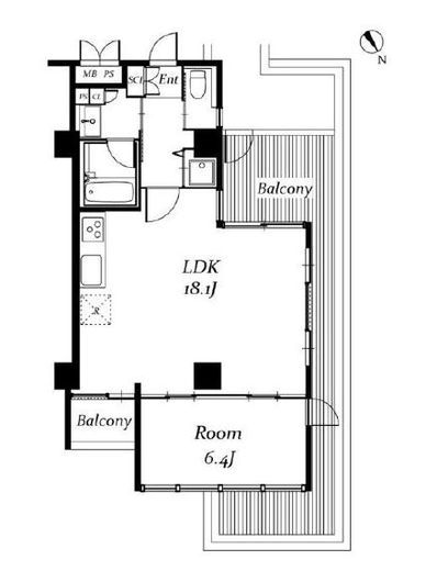 アーバンパーク代々木　602号室　間取り