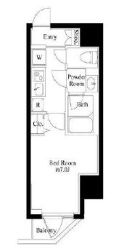 ハーモニーレジデンス浜松町　501号室　間取り