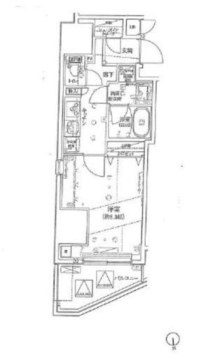 クレイシア神田淡路町　402号室　間取り