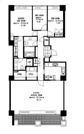 城山トラストコート　E411号室　間取り