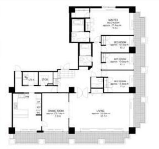 城山トラストコート　E512号室　間取り