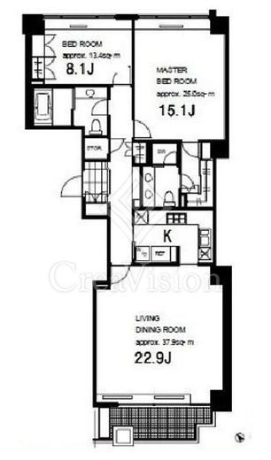 城山トラストコート　W704号室　間取り