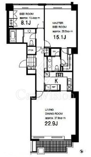城山トラストコート　W804号室　間取り