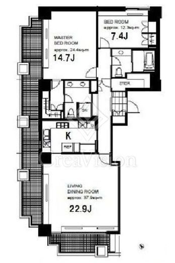 城山トラストコート　W701号室　間取り