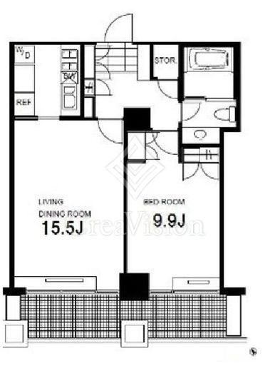 城山トラストコート　W803号室　間取り