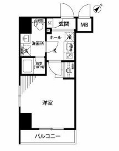 プレール・ドゥーク月島2　403号室　間取り