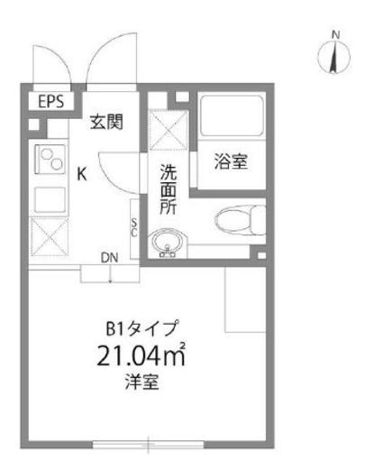 リトルズラピス神楽坂　103号室　間取り