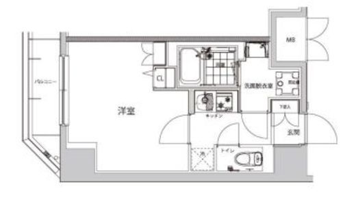 ハーモニーレジデンス早稲田夏目坂　702号室　間取り