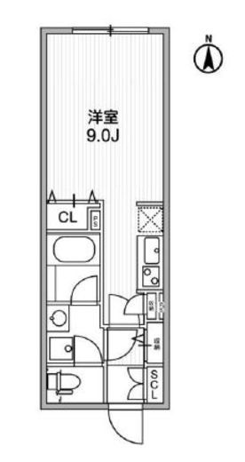 リーガランド神楽坂　203号室　間取り
