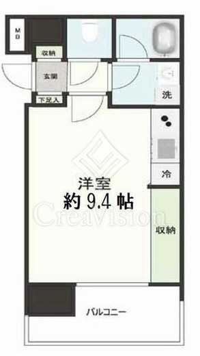 パークコート浜離宮ザ・タワー　520号室　間取り