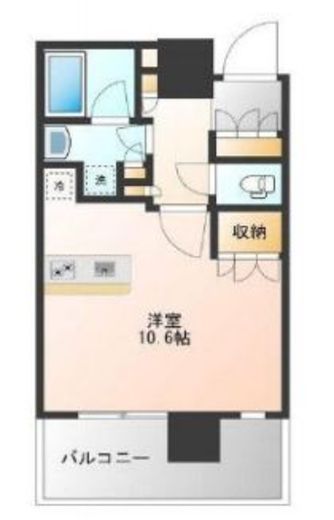 パークコート浜離宮ザ・タワー　711号室　間取り