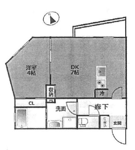 ルネサンスコート神楽坂　304号室　間取り