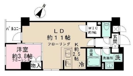 日本橋ルーツ　302号室　間取り