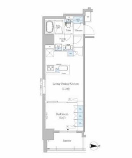 アーバネックス銀座東2　1001号室　間取り