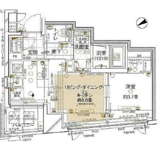 ブラントン日本橋大伝馬町　503号室　間取り