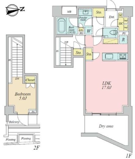 オープンレジデンシア広尾ザ・ハウス サウスコート　103号室　間取り