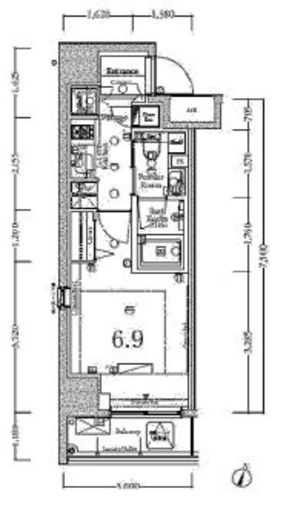 BPRレジデンス神田富山町　302号室　間取り