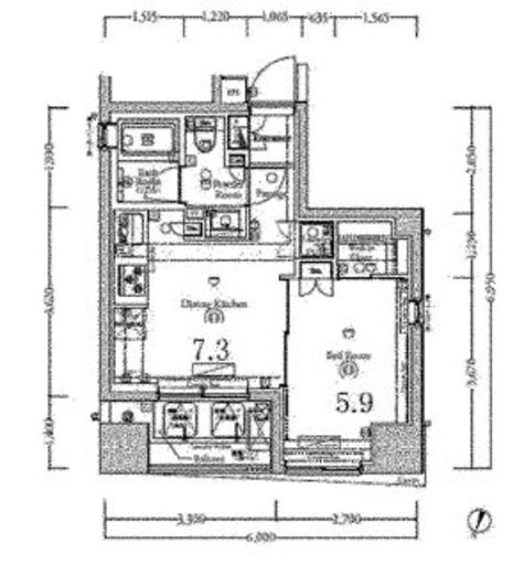 BPRレジデンス神田富山町　401号室　間取り
