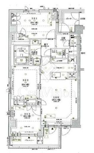 オープンレジデンシア広尾ザ・ハウス ノースコート　5F2号室　間取り