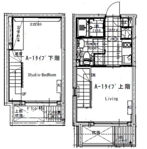 グランパセオ新宿　101号室　間取り
