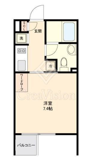 グランパセオ新宿　205号室　間取り