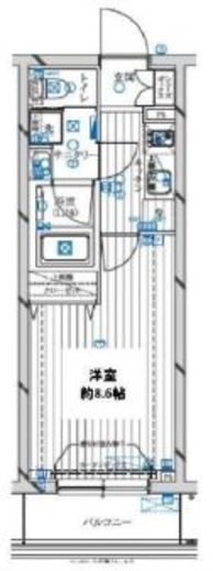 レガリス新宿落合　404号室　間取り