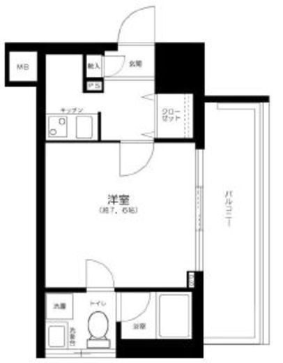 デュアレス麹町　403号室　間取り