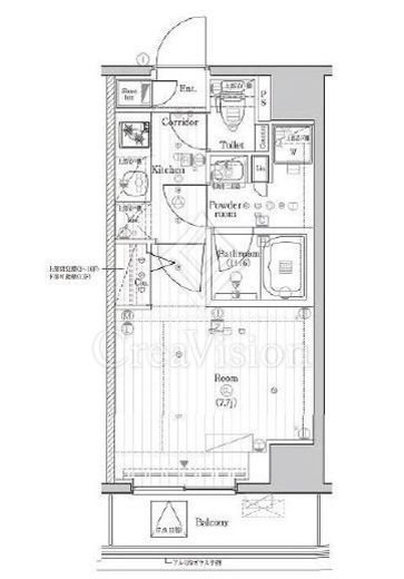 プレミアムキューブジー市谷甲良町　703号室　間取り