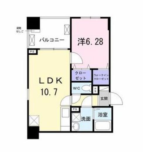 Field-V築地　501号室　間取り