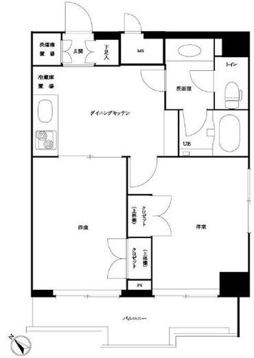 ルーブル神宮前　705号室　間取り