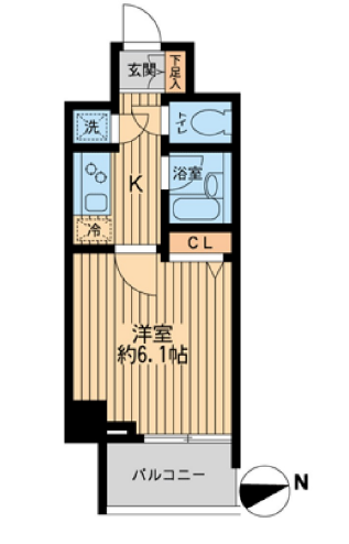 ＨＦ早稲田レジデンス２　204号室　間取り