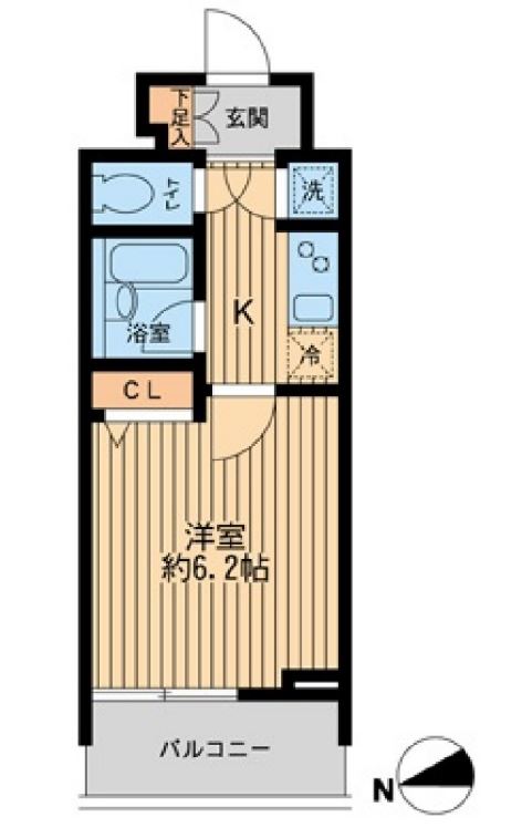 ＨＦ早稲田レジデンス２　602号室　間取り