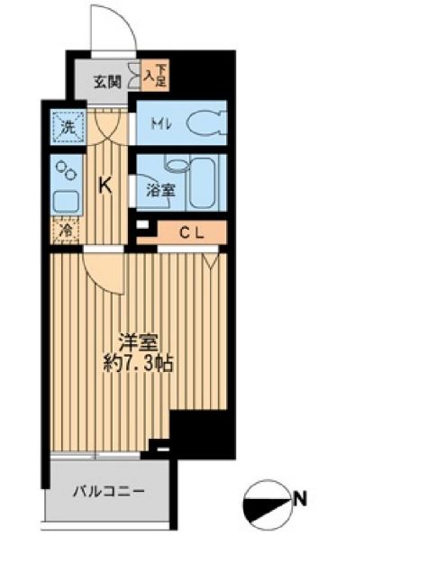 ＨＦ早稲田レジデンス２　1504号室　間取り
